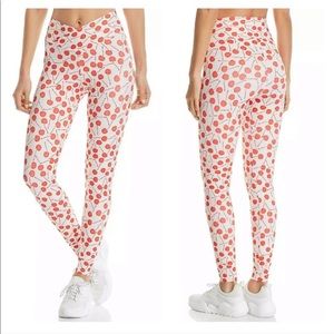 Beach riot dotty leggings in cherry print